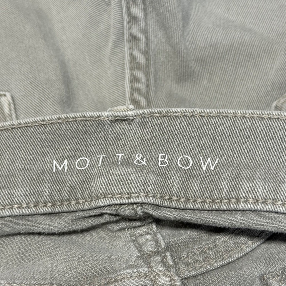 Mott & Bow Slim Mercer Jeans Mens 32x33 Gray Twill Denim 5-Pocket Pant - Picture 4 of 7